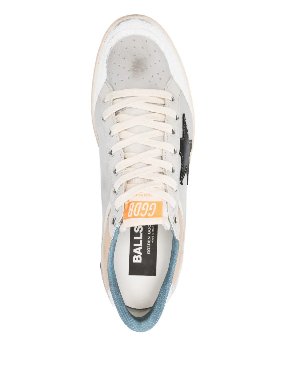 Ball star leather sneakers-GOLDEN GOOSE-Verso