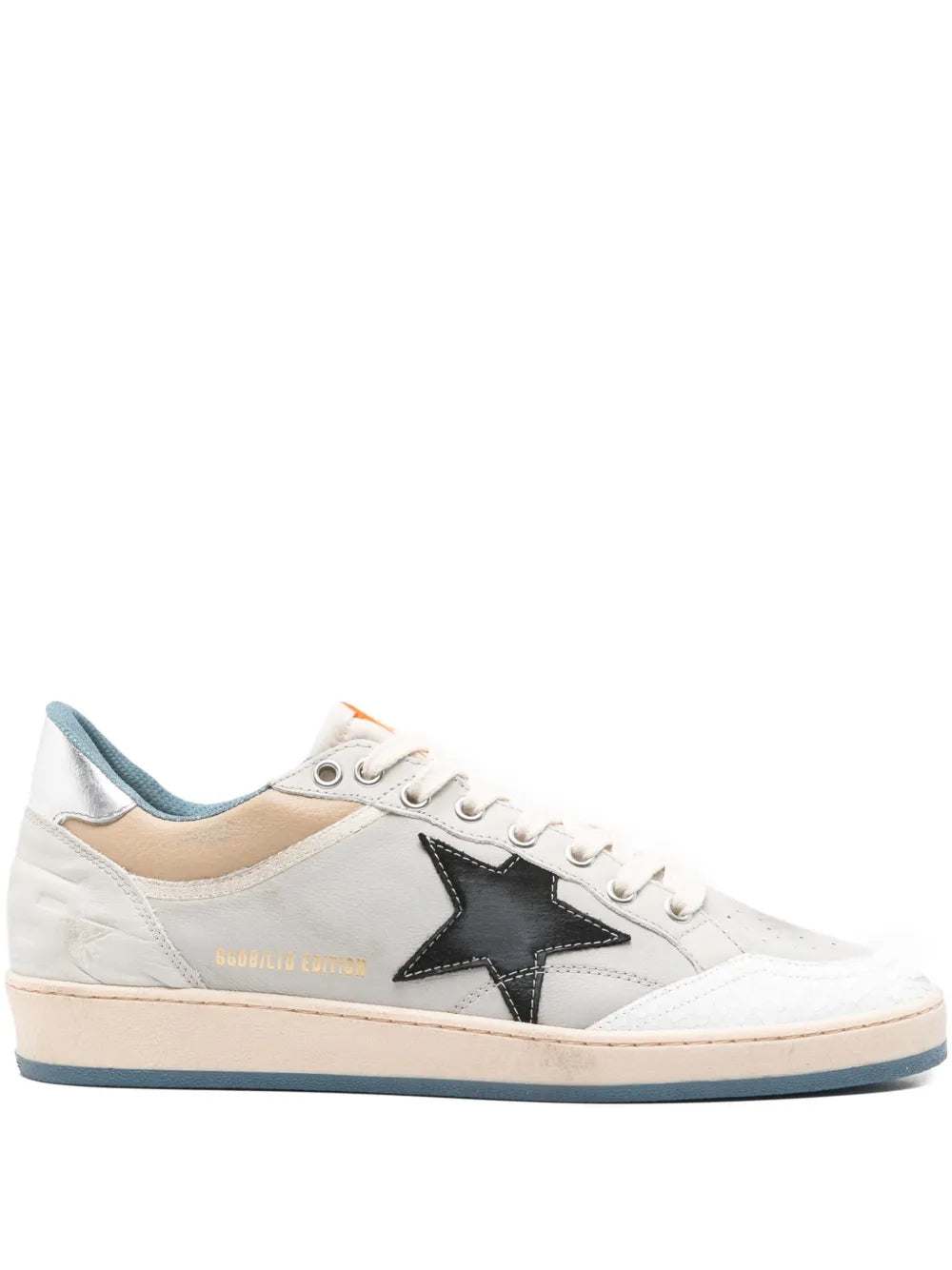 Ball star leather sneakers-GOLDEN GOOSE-Verso