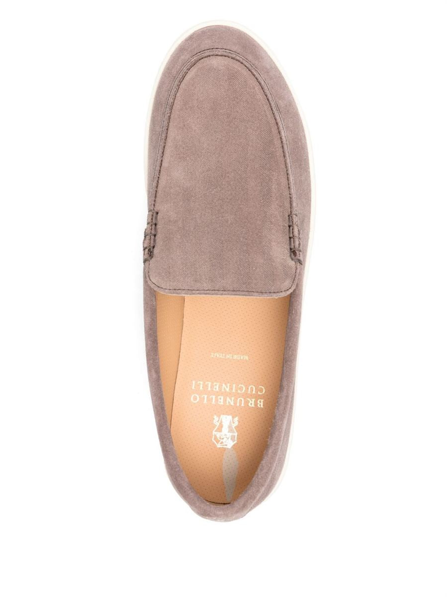 SUEDE LOAFERS - BRUNELLO CUCINELLI - Verso