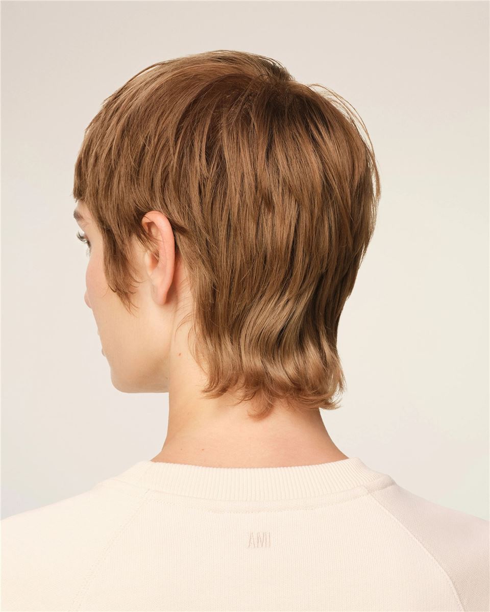 Beige Cotton Ami De Coeur Patch Sweatshirt-AMI-Verso