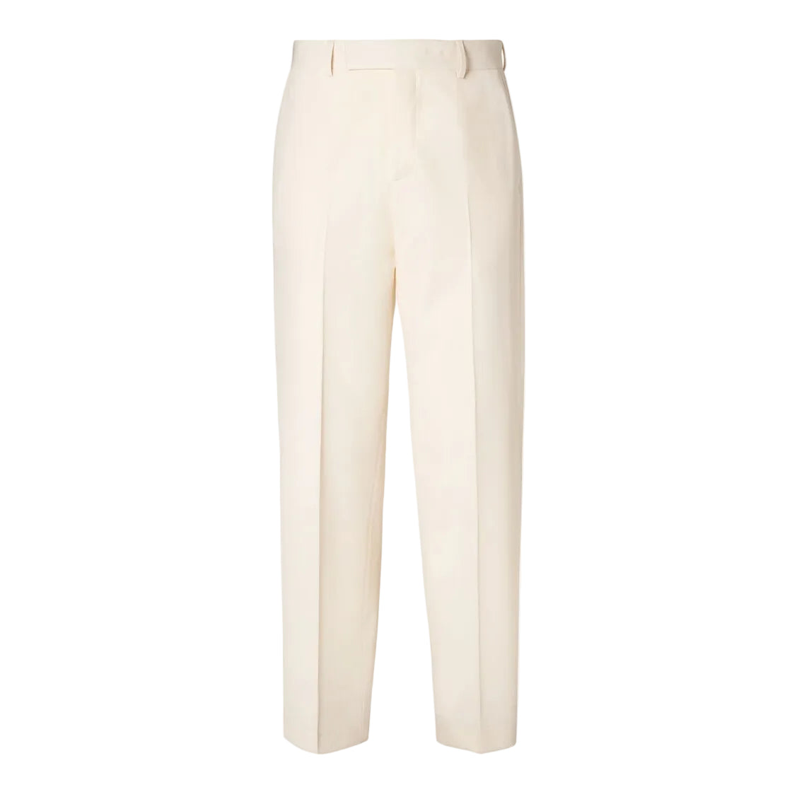 Beige Wool Gabardine Pants