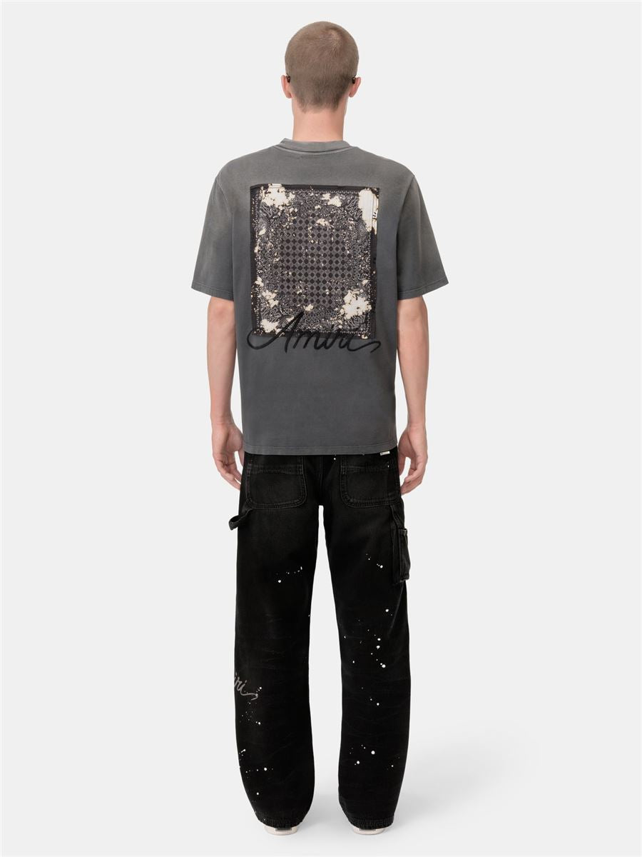 bleach bandana patch tee-AMIRI-Verso