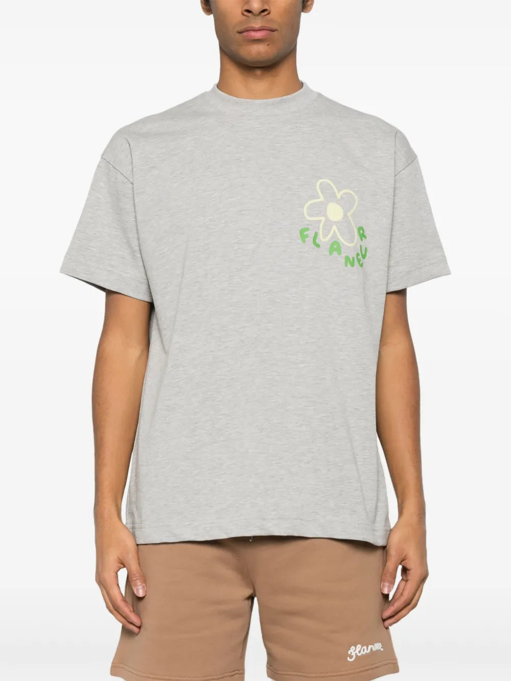 Blossom-print t-shirt-FLÂNEUR-Verso