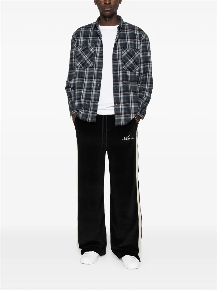 Bones velvet-effect track pants-AMIRI-Verso