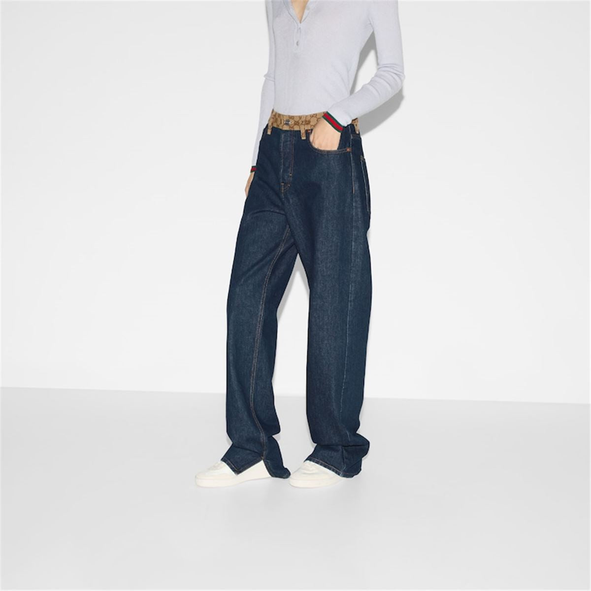 BOYFRIEND FIT DENIM PANT - GUCCI - Verso