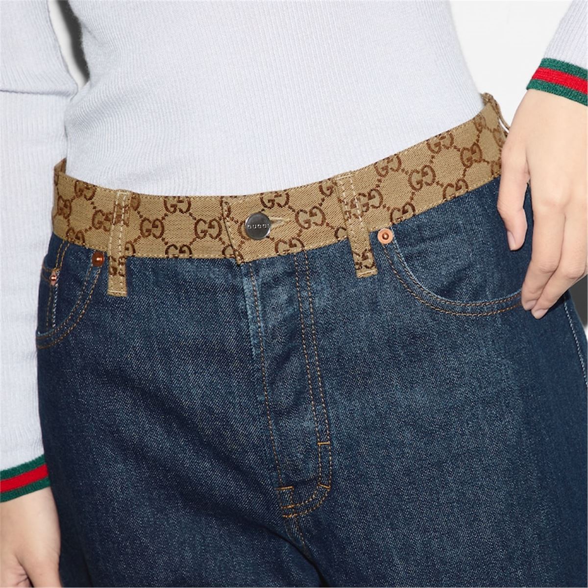 BOYFRIEND FIT DENIM PANT - GUCCI - Verso