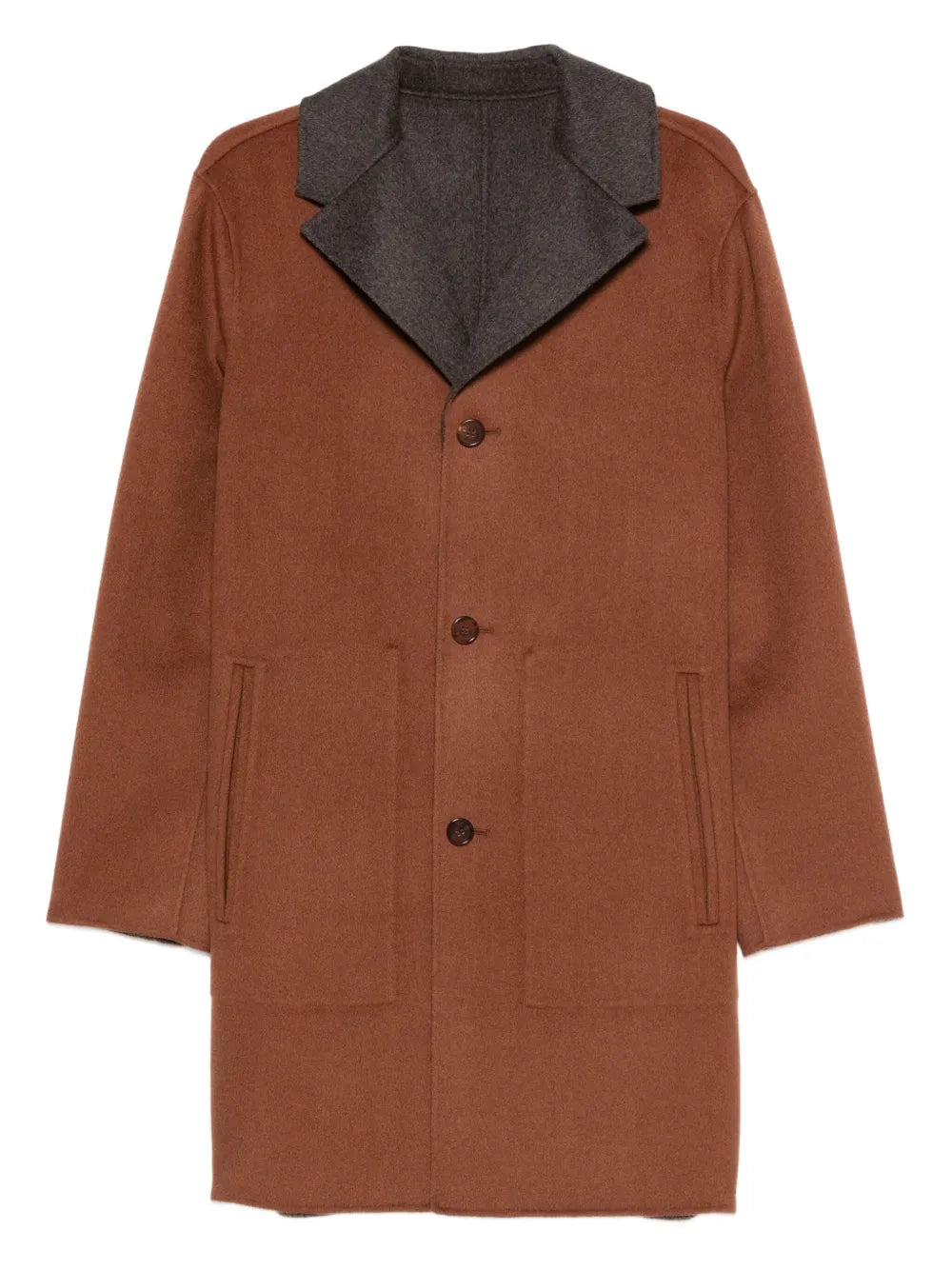 Button-fastening coat-ALICIA AUDREY-Verso