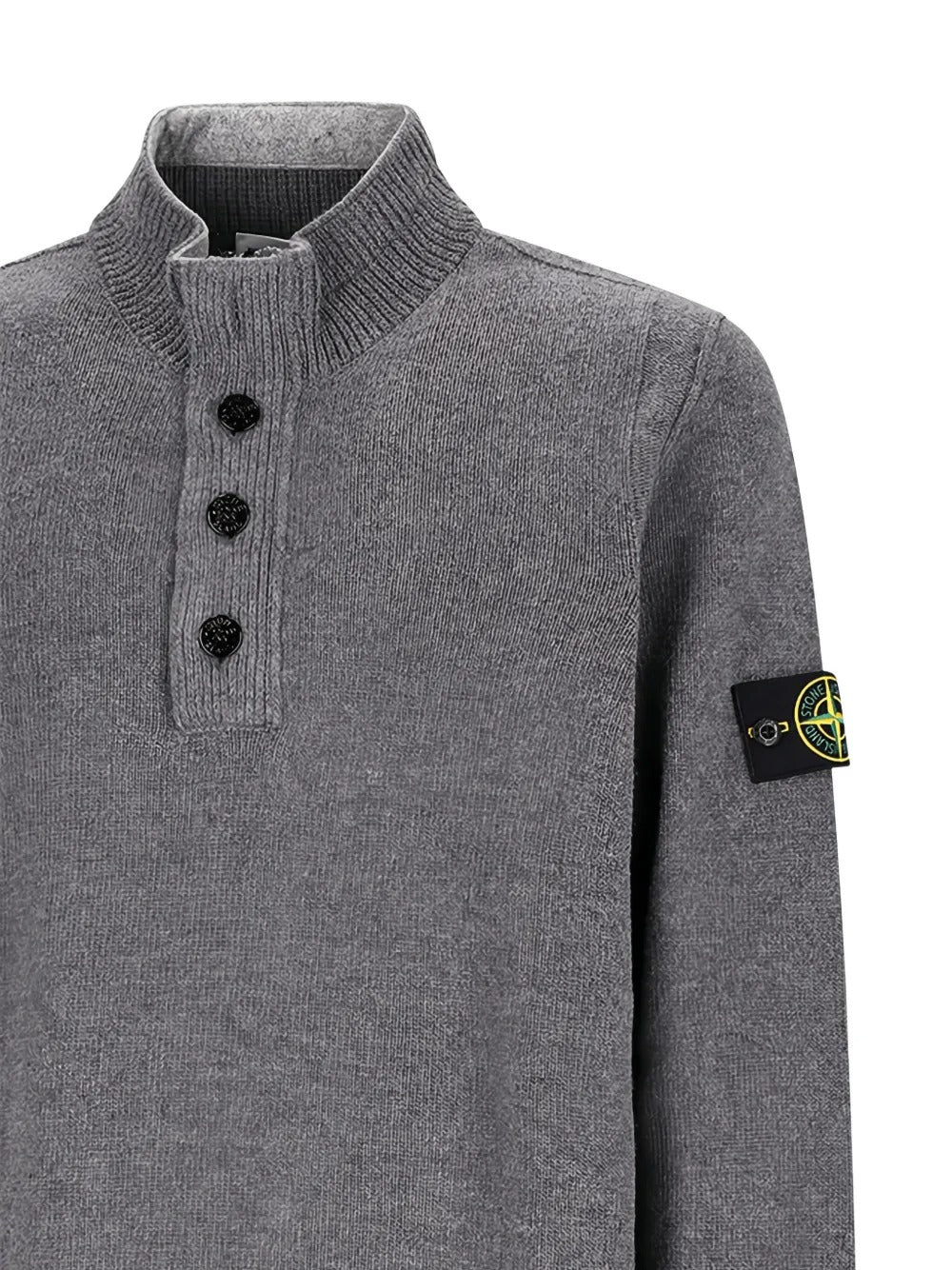 Button-fastening Polo Shirt-STONE ISLAND-Verso
