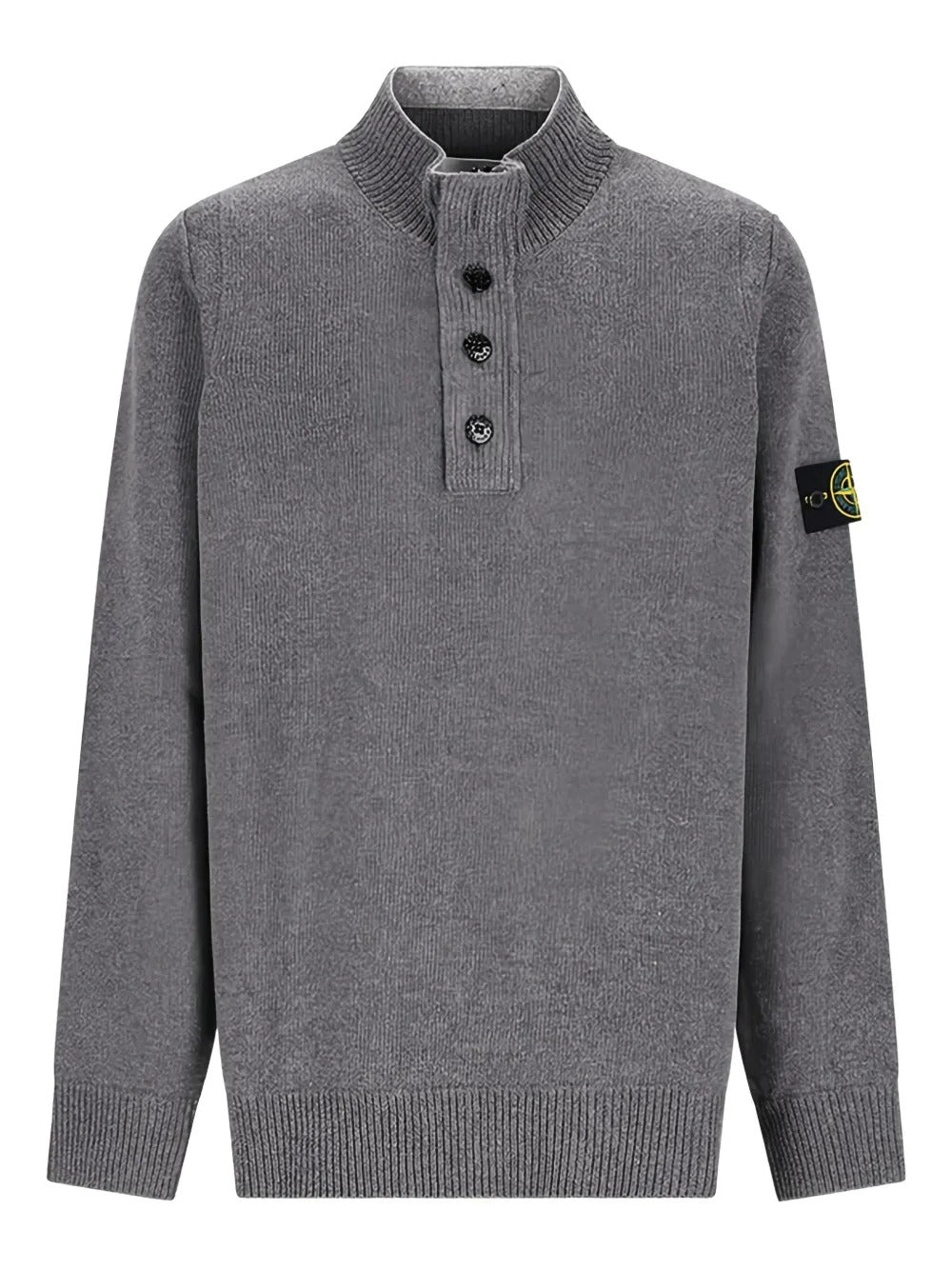 Button-fastening Polo Shirt-STONE ISLAND-Verso