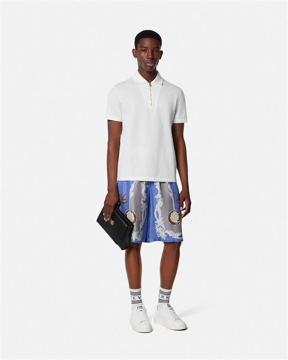 CAMEO SILK SHORTS - VERSACE - Verso