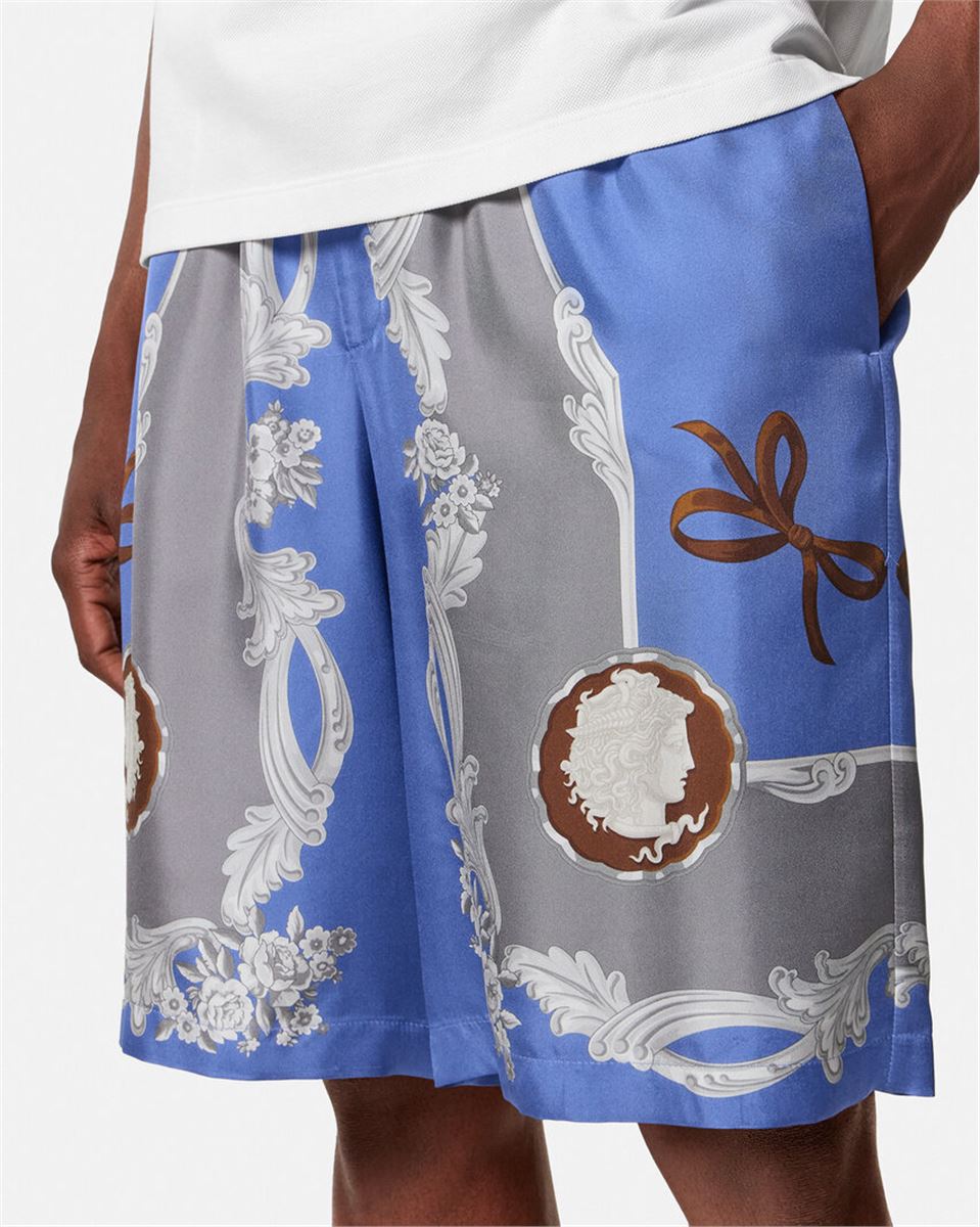 CAMEO SILK SHORTS - VERSACE - Verso