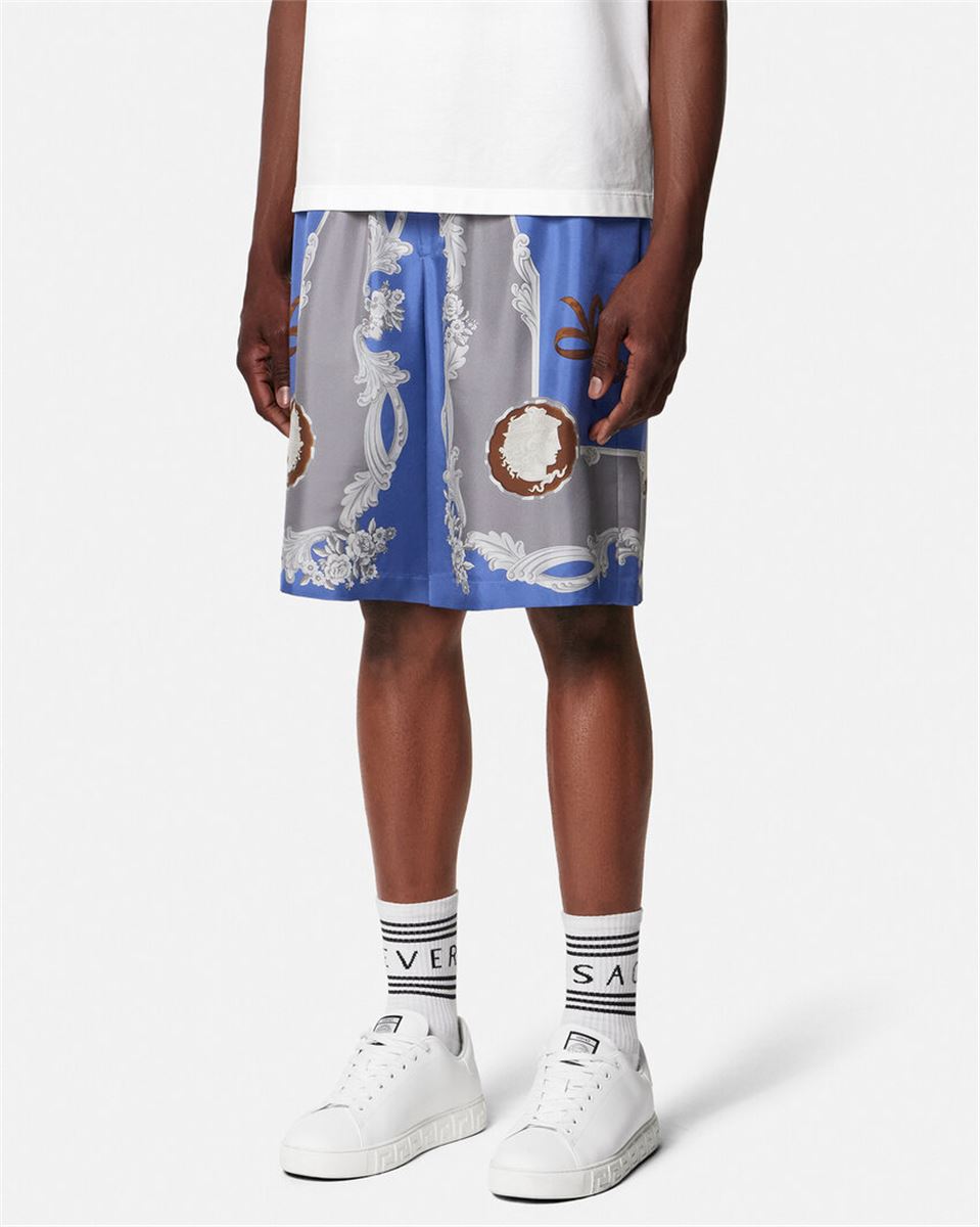 CAMEO SILK SHORTS - VERSACE - Verso
