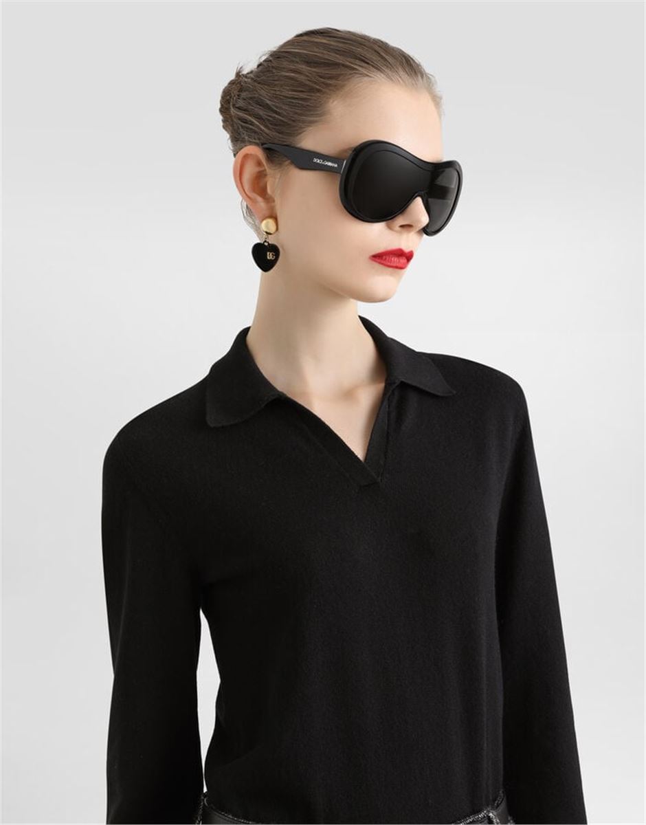 cashmere polo pullover-DOLCE & GABBANA-Verso