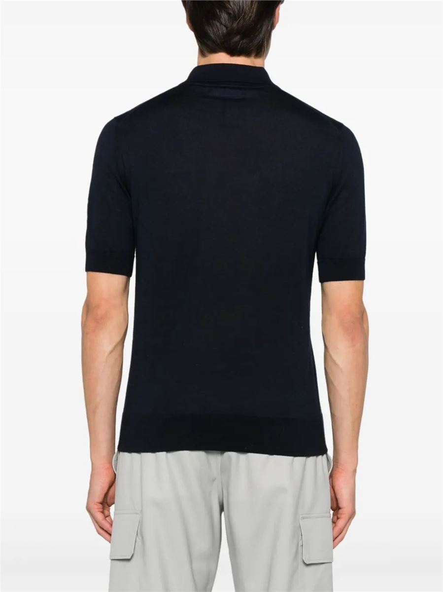 Cashmere-silk Polo Shirt-DOLCE & GABBANA-Verso