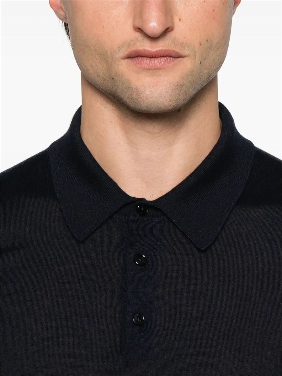 Cashmere-silk Polo Shirt-DOLCE & GABBANA-Verso