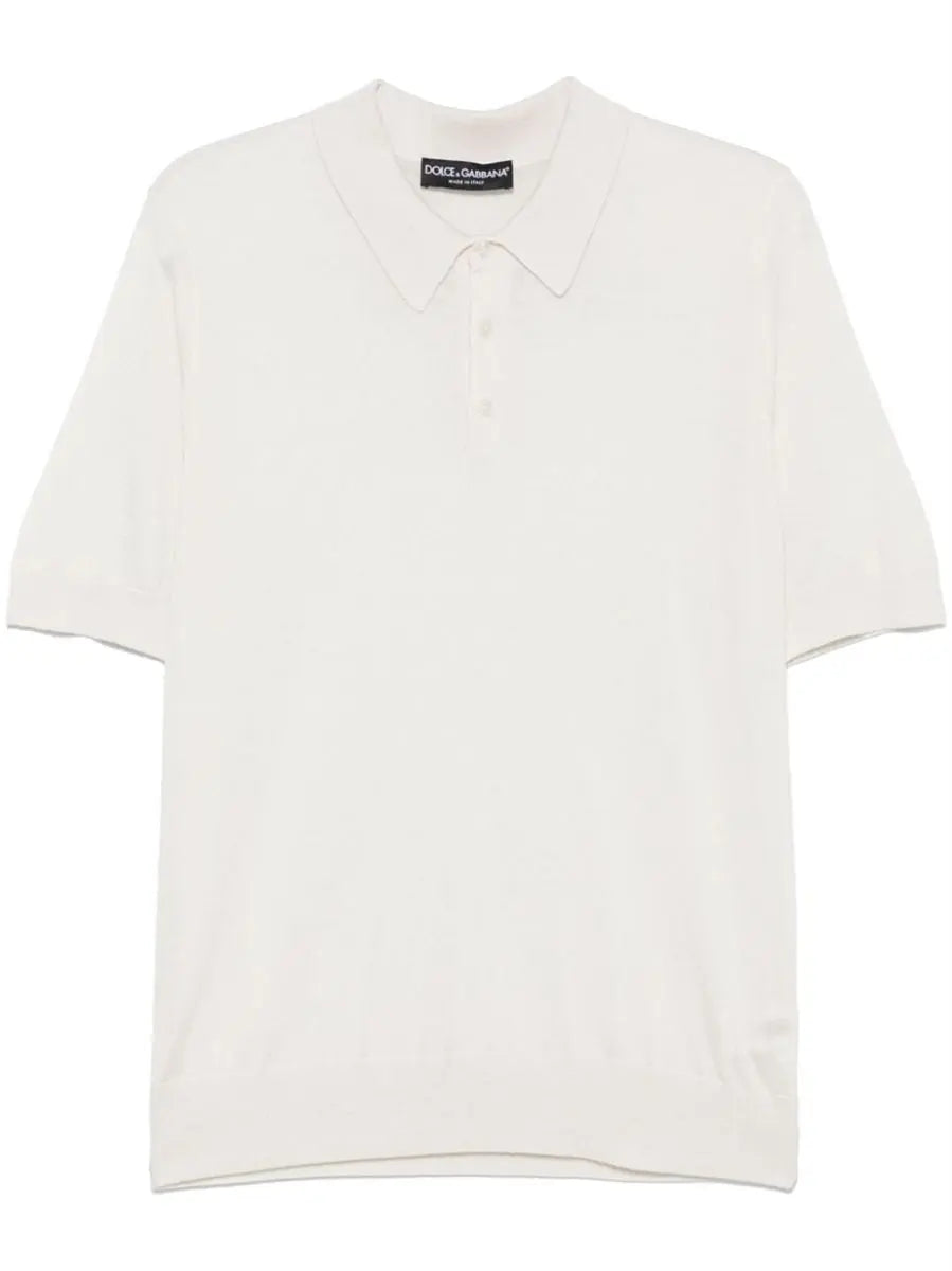 CASHMERE-SILK POLO SHIRT DOLCE & GABBANA