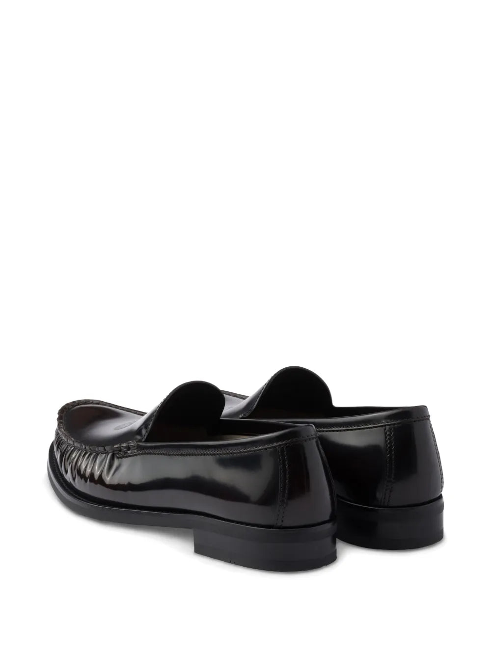 Prada leather loafers