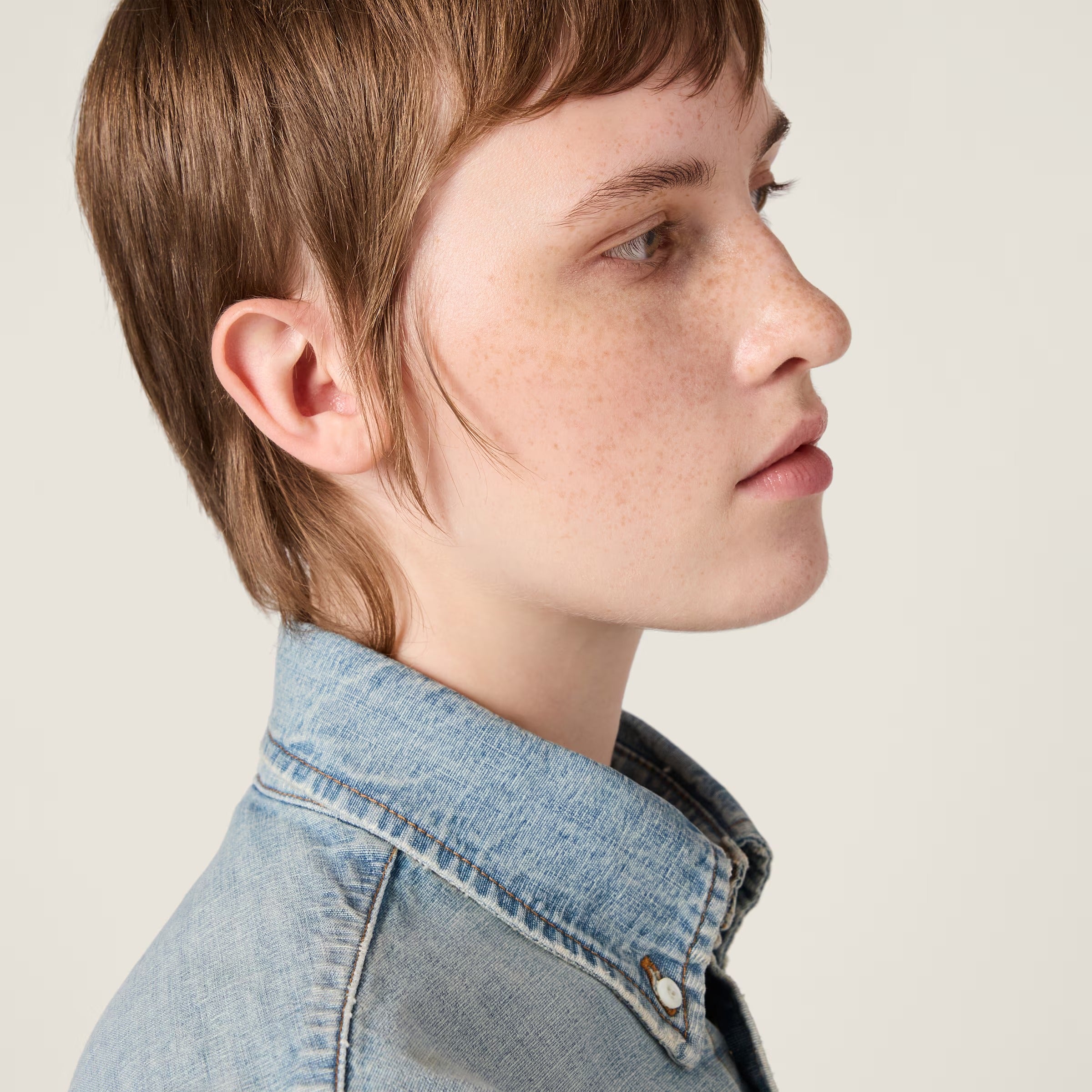 Chambray shirt-MIU MIU-Verso