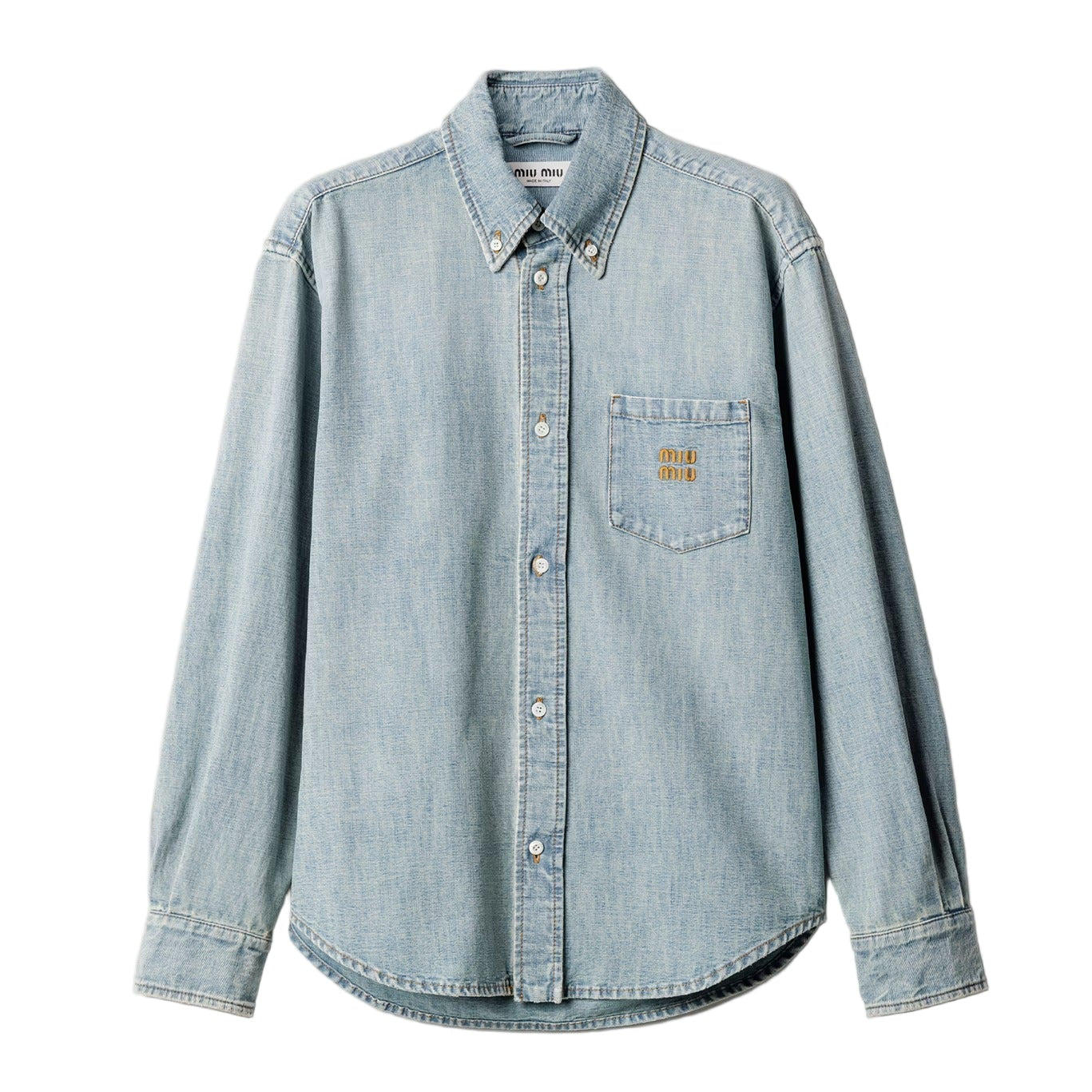 Chambray shirt-MIU MIU-Verso