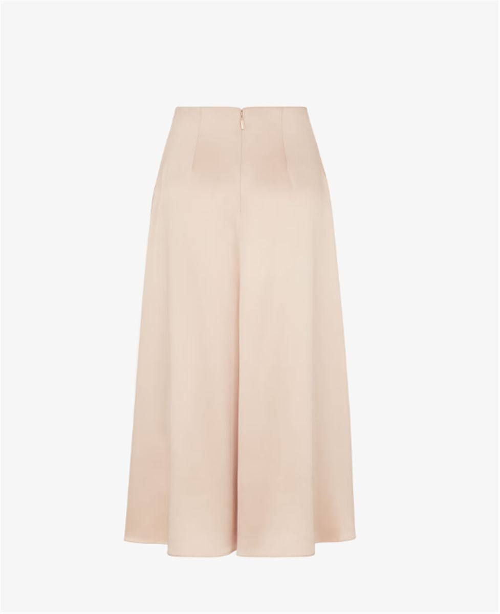 CHAMPAGNE-COLOURED SILK SKIRT-FENDI-Verso