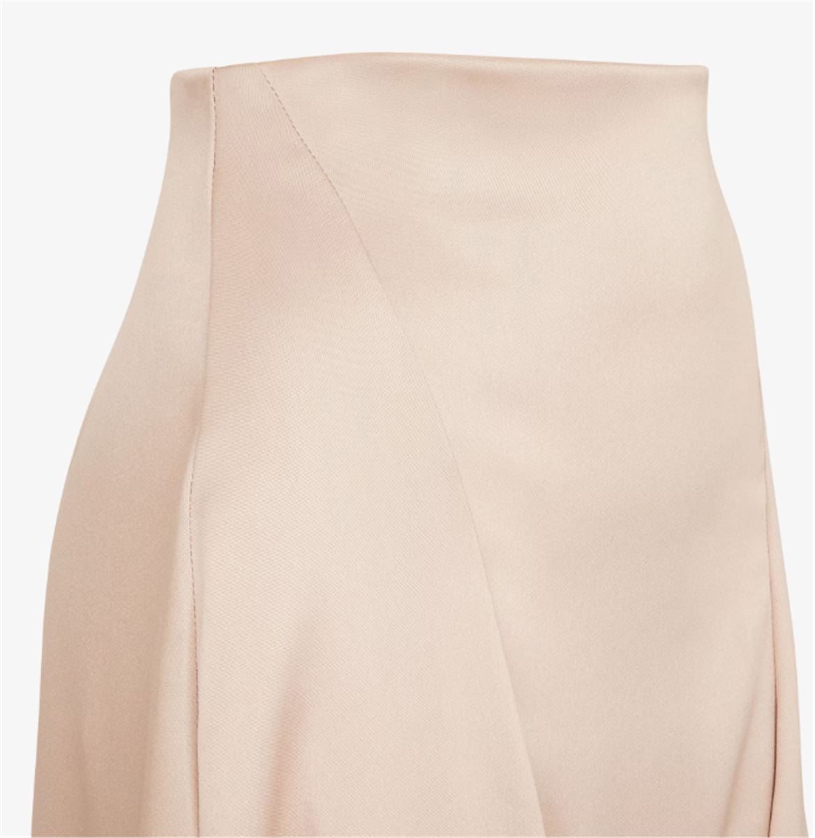 CHAMPAGNE-COLOURED SILK SKIRT-FENDI-Verso