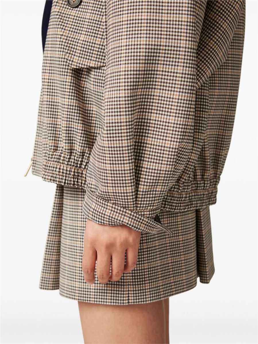 CHECKED MINI SKIRT - MIU MIU - Verso