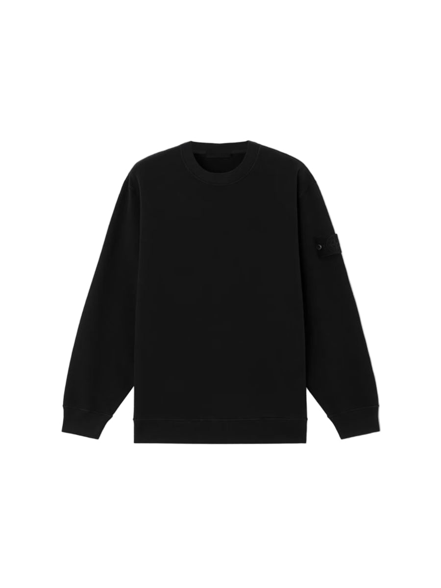 Comfort-fit crewneck sweatshirt with ribbed trims-STONE ISLAND-Verso