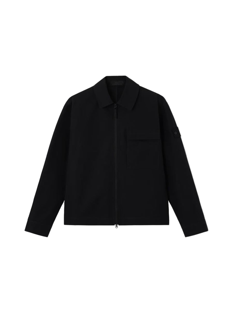 Comfort-fit overshirt with natural weather barrier-STONE ISLAND-Verso