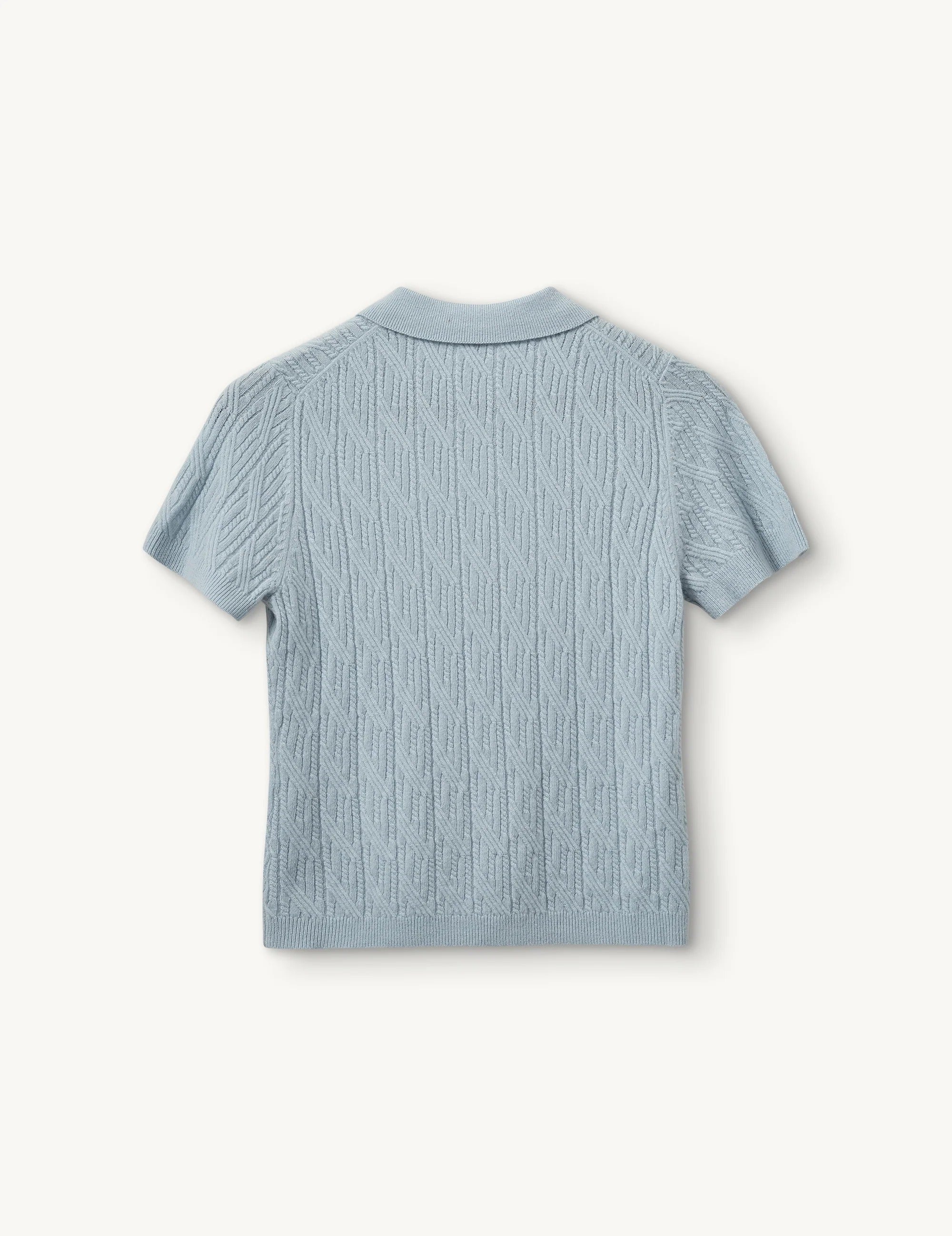 Como cable mini polo light blue-THE GARMENT-Verso
