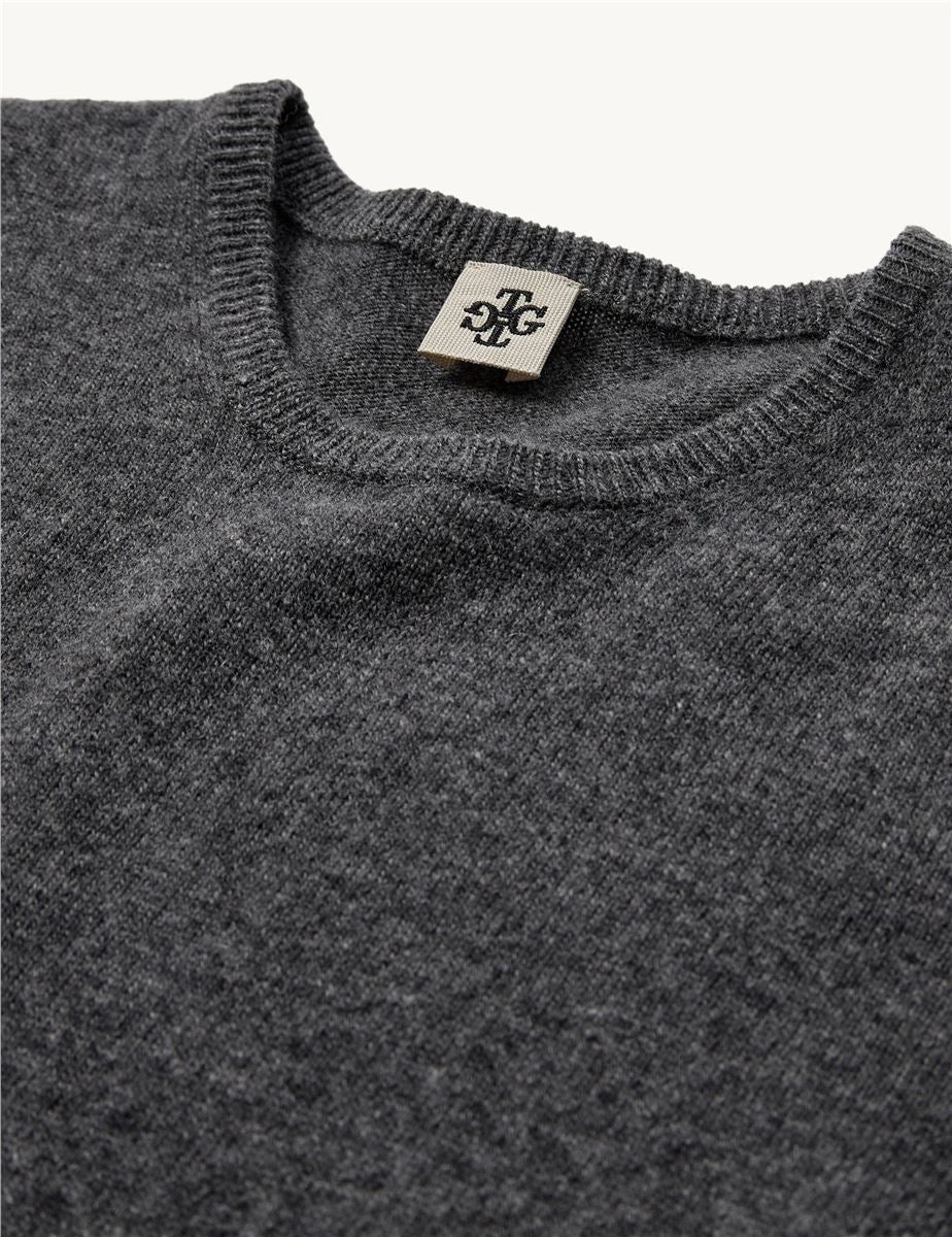 COMO KNIT TEE GREY MELANGE-THE GARMENT-Verso