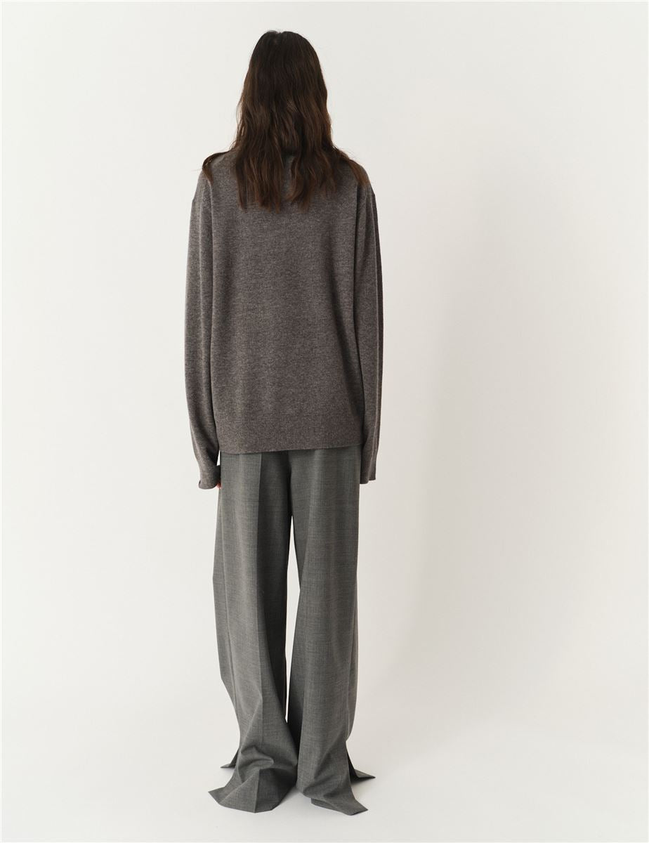 COMO POLO GREY MELANGE-THE GARMENT-Verso