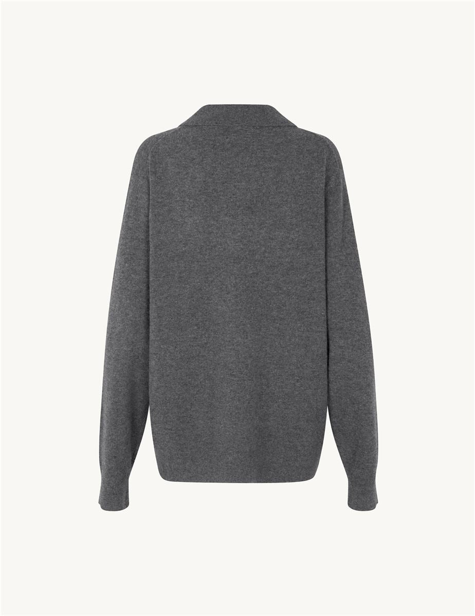 COMO POLO GREY MELANGE-THE GARMENT-Verso