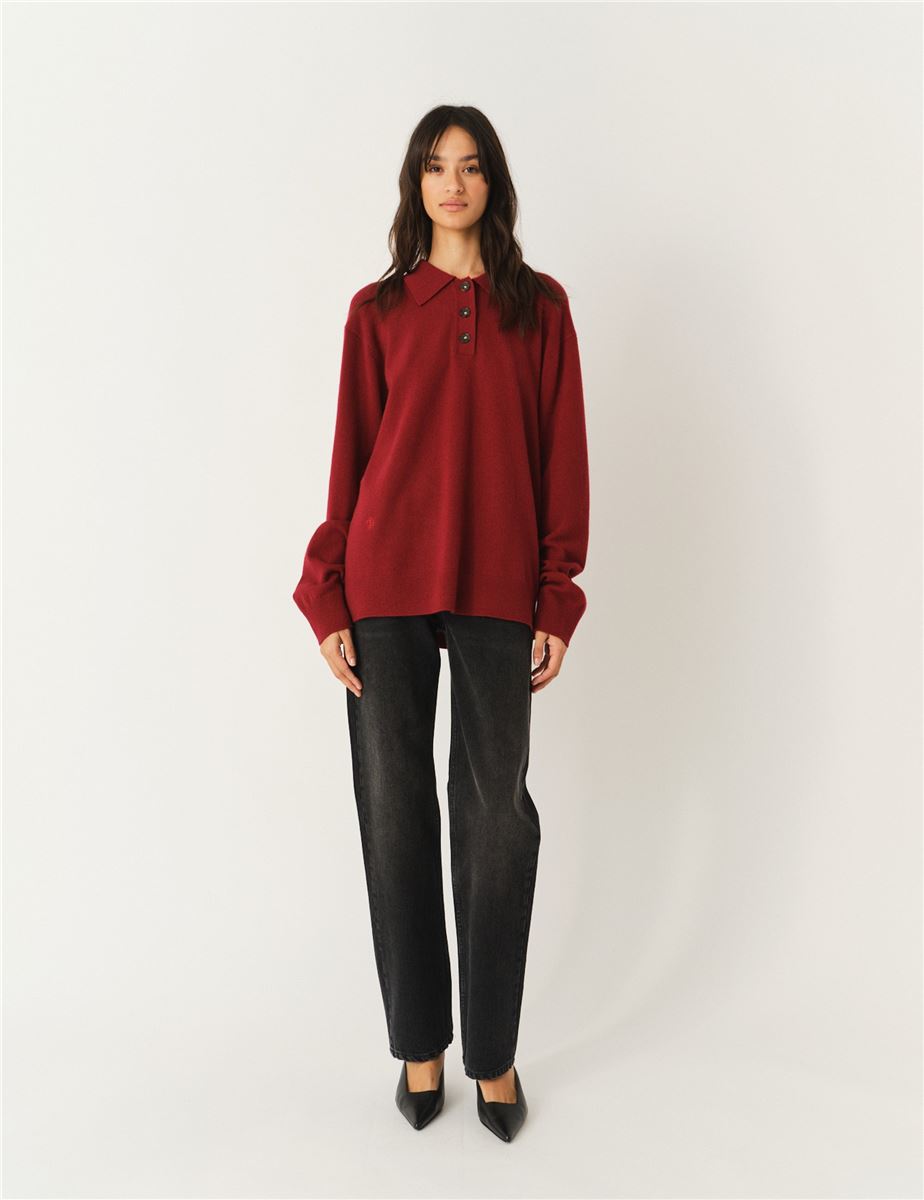 COMO POLO GREY MELANGE-THE GARMENT-Verso