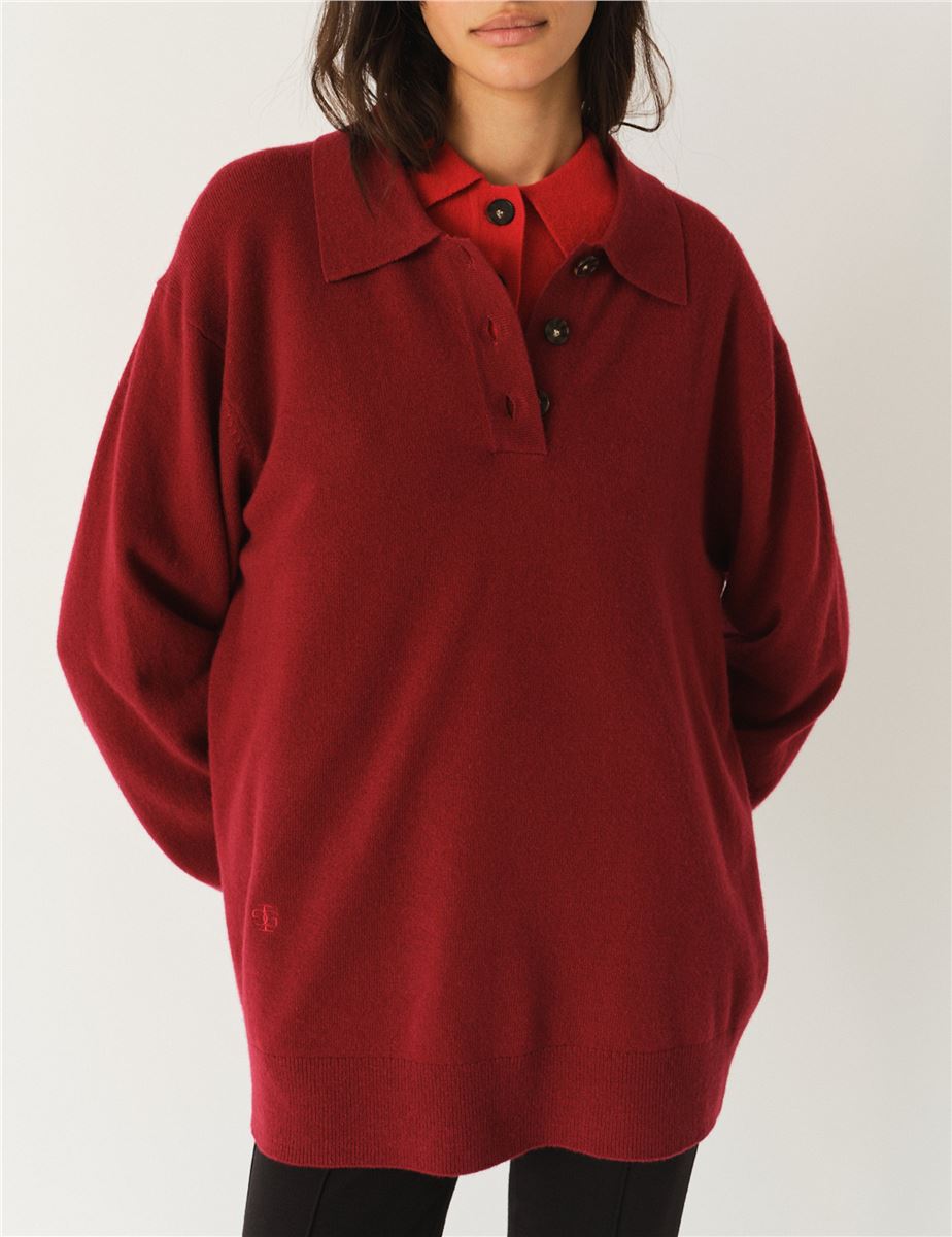 COMO POLO GREY MELANGE-THE GARMENT-Verso