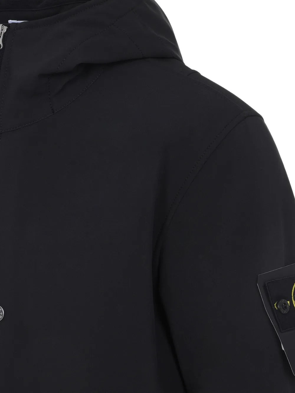 Compass-appliqué Hooded Zip-front Jacket-STONE ISLAND-Verso