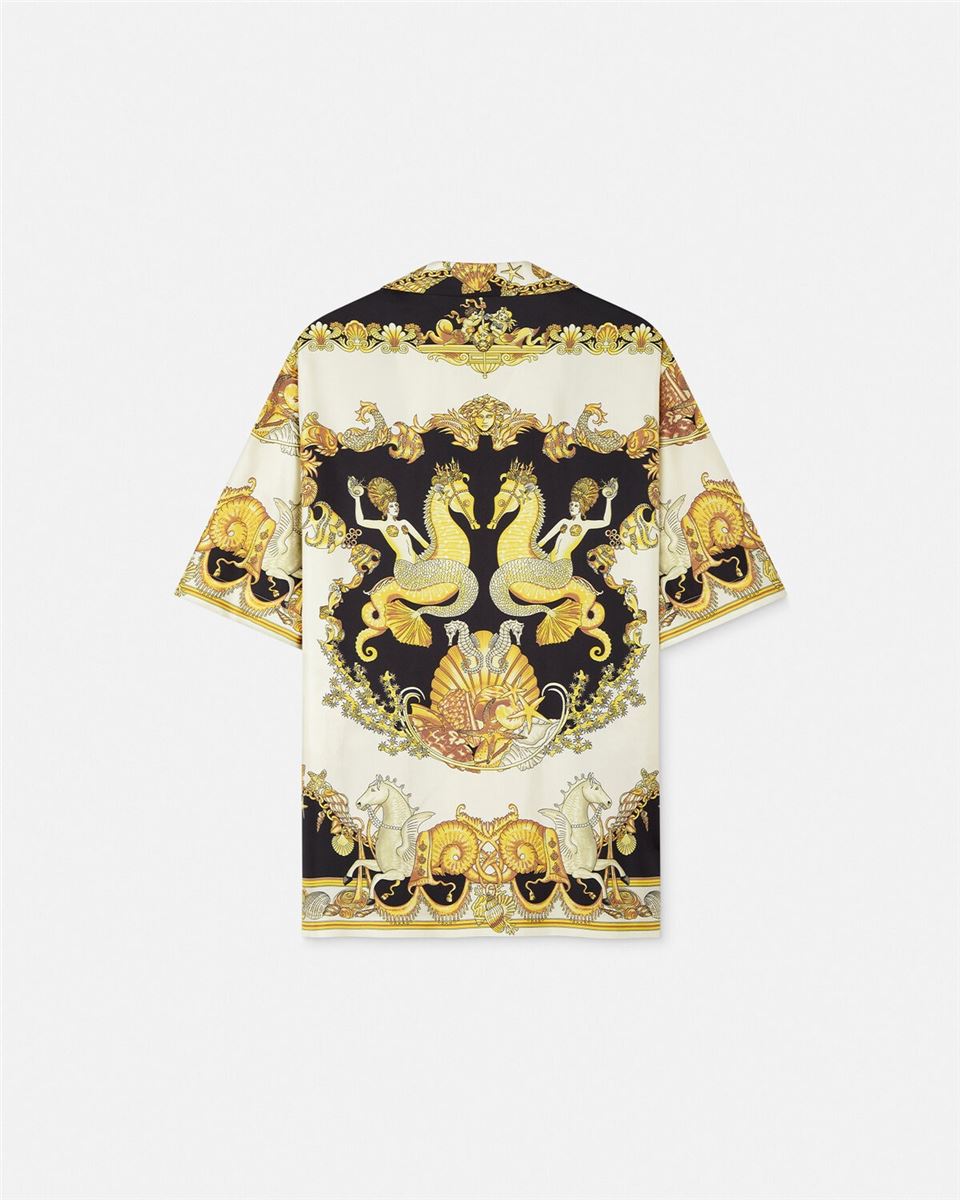 coral theatre silk shirt-VERSACE-Verso