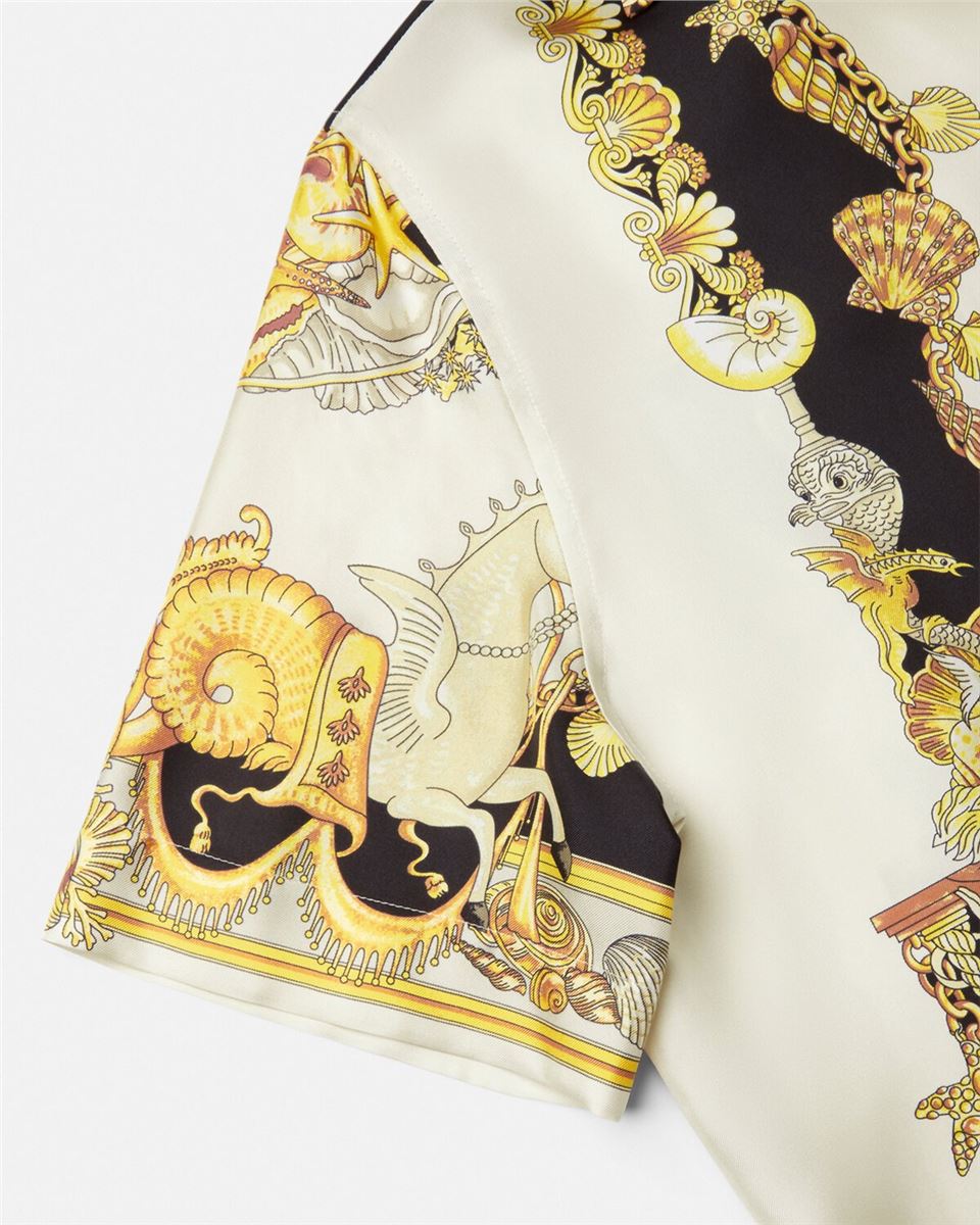 coral theatre silk shirt-VERSACE-Verso
