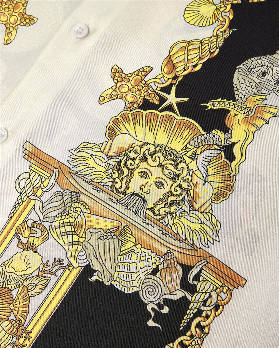 coral theatre silk shirt-VERSACE-Verso