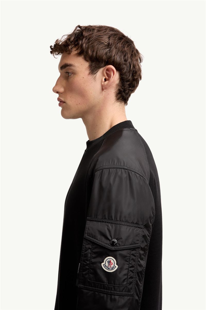 COTTON BLEND SWEATSHIRT-MONCLER-Verso