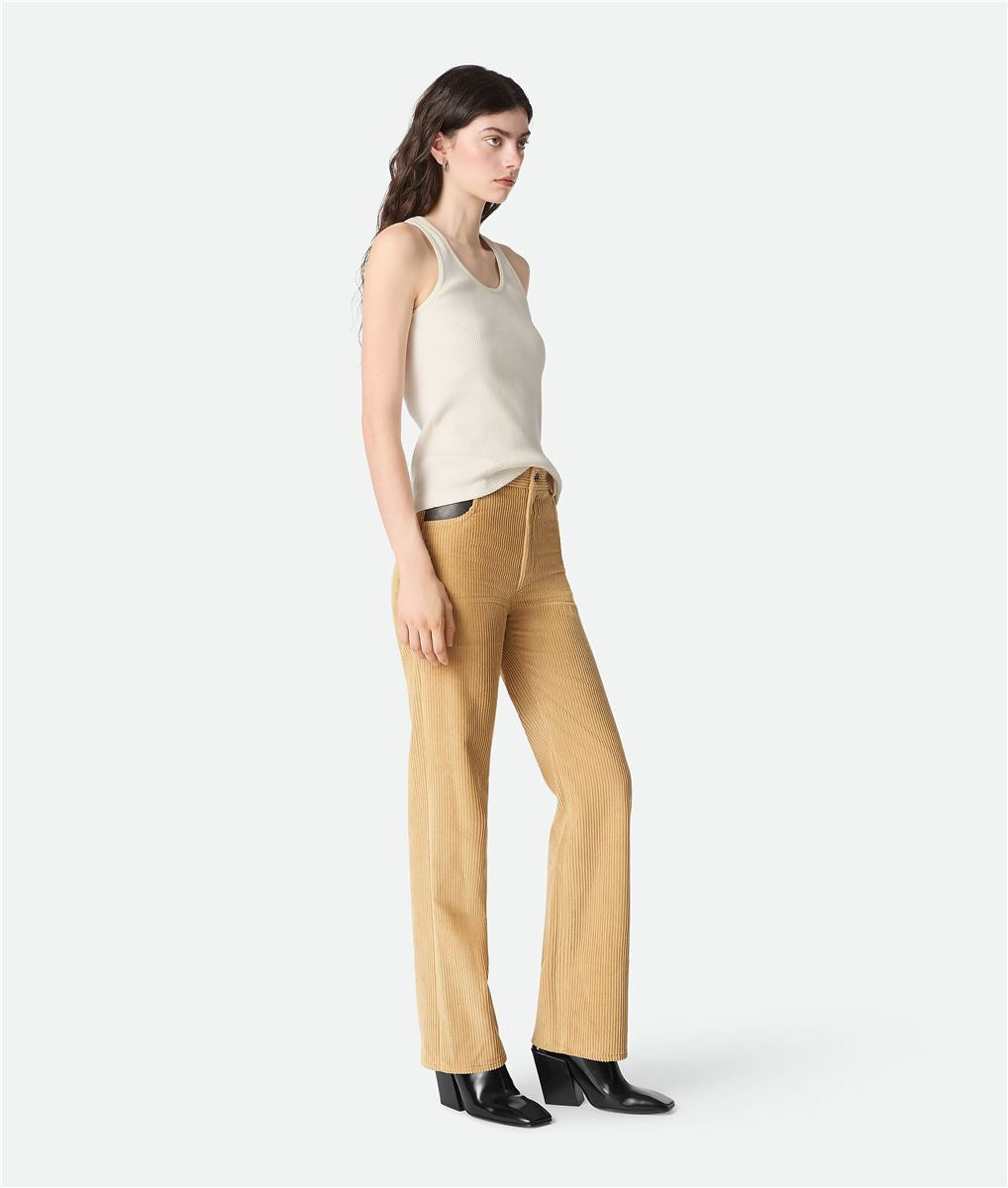Cotton Corduroy Pants-BOTTEGA VENETA-Verso