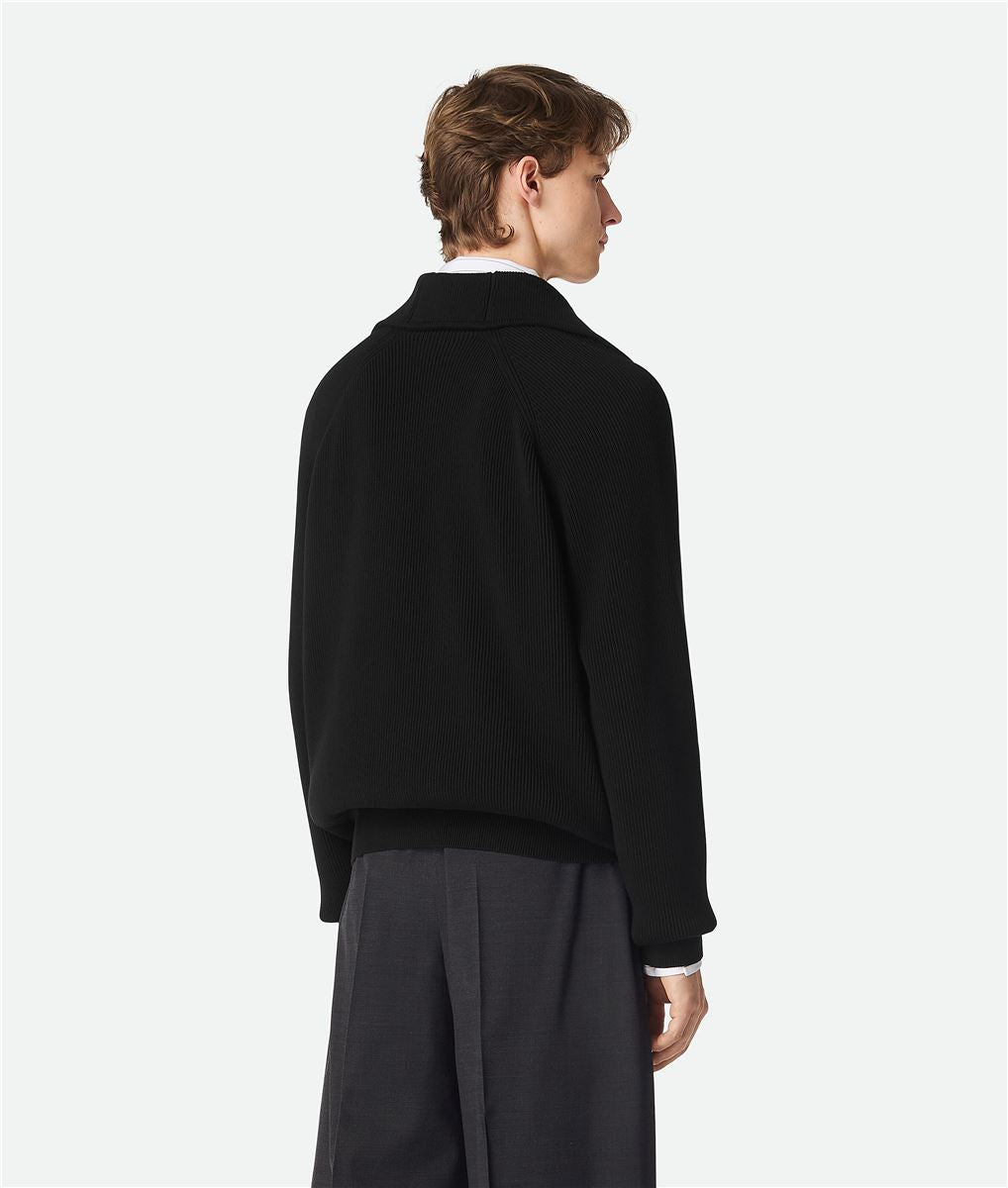cotton english rib cardigan-BOTTEGA VENETA-Verso