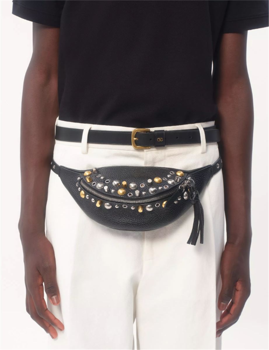 COTTON PIQUÉ POLO SHIRT WITH VLOGO PATCH - VALENTINO - Verso