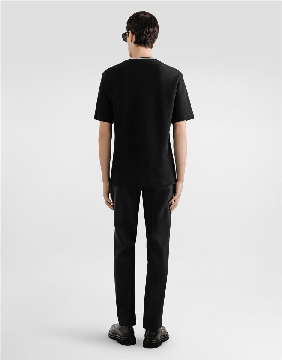 Cotton piqué t-shirt-DOLCE & GABBANA-Verso