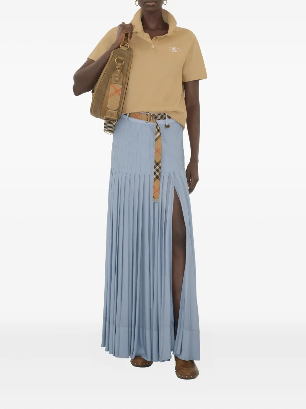 Cotton Polo Shirt-BURBERRY-Verso