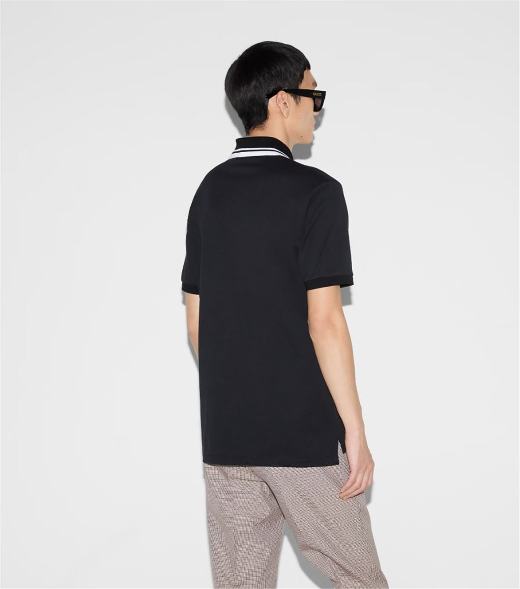 COTTON POLO SHIRT - GUCCI - Verso