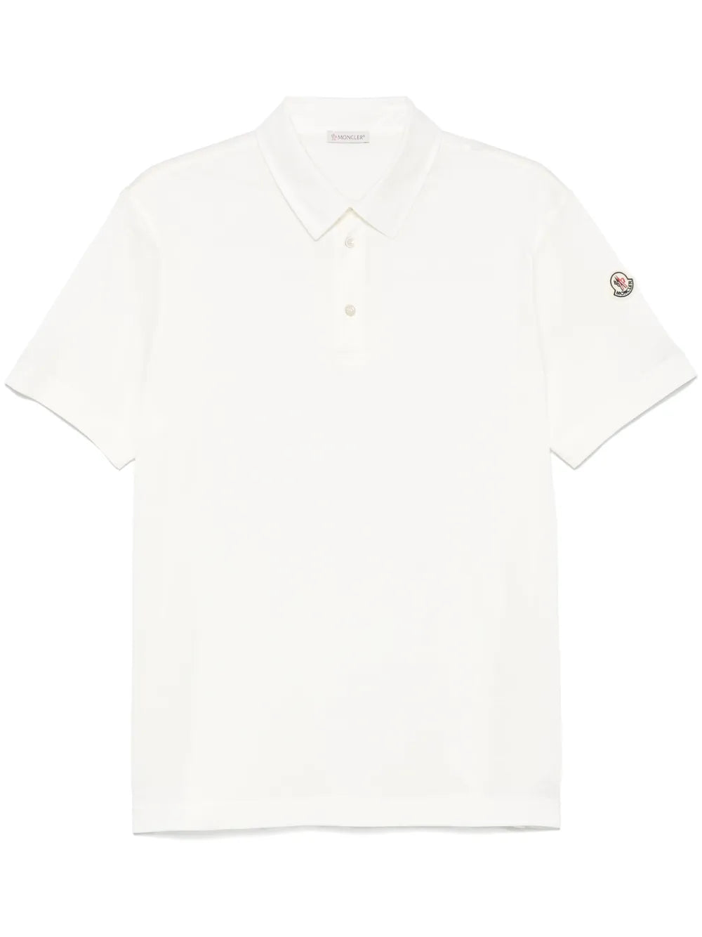 Cotton polo shirt-MONCLER-Verso