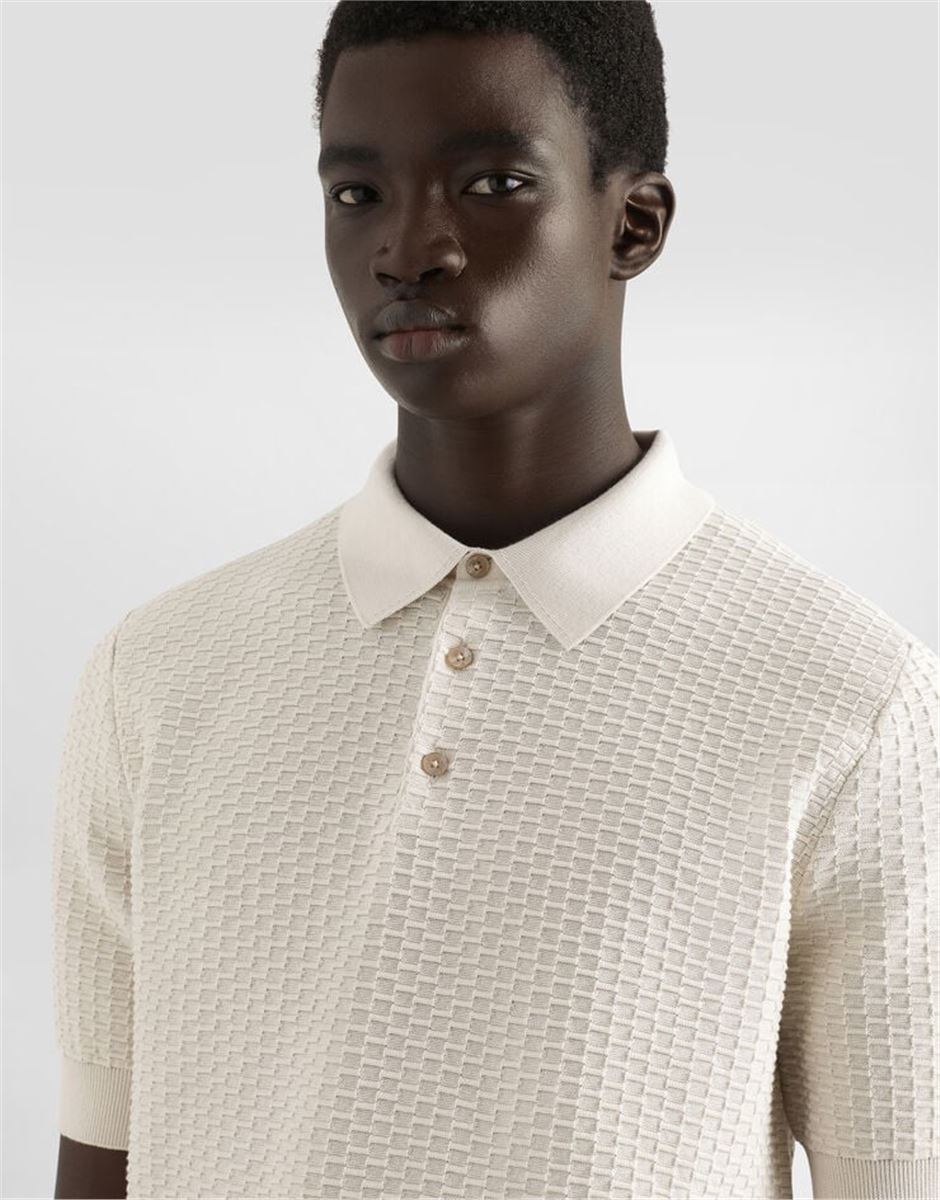 COTTON POLO-SHIRT WITH EMBROIDERED LOGO - DOLCE & GABBANA - Verso