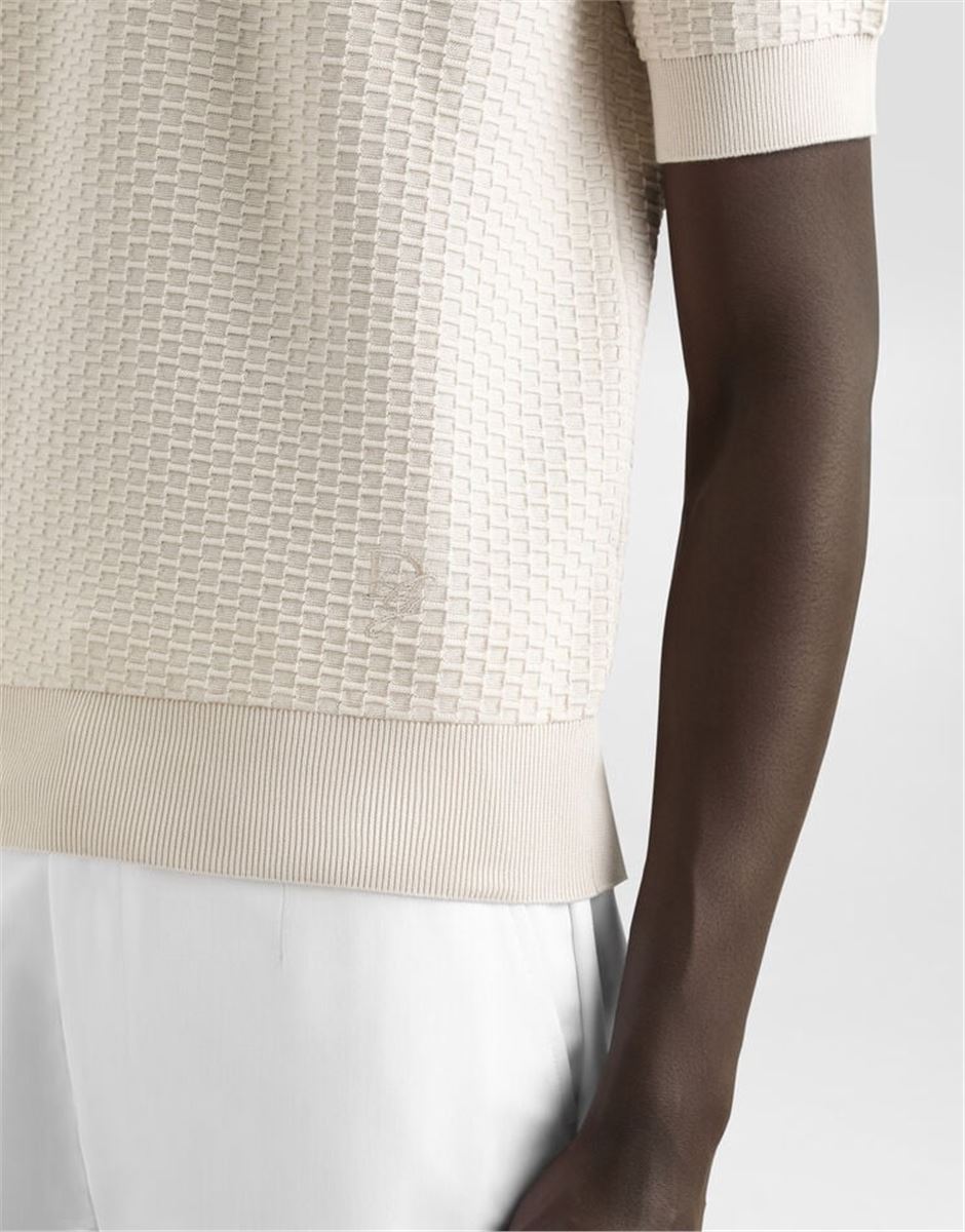 COTTON POLO-SHIRT WITH EMBROIDERED LOGO - DOLCE & GABBANA - Verso