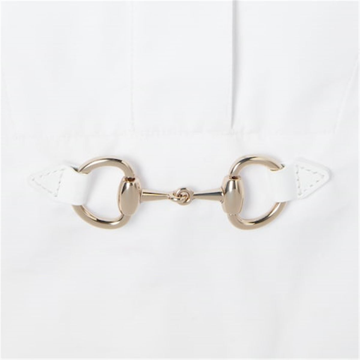 COTTON POPLIN SHIRT WITH HORSEBIT-GUCCI-Verso