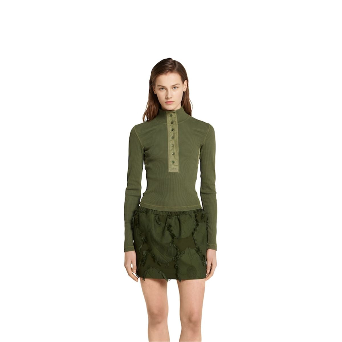 COTTON RIB LONG-SLEEVE T-SHIRT - GUCCI - Verso